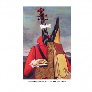 Troubadour by Elron Baruch - oil on canvas - 60 x 40cm